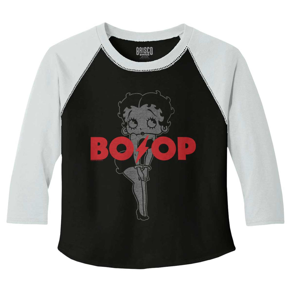 ACDC Boop Toddler Baseball-Direct To Garment Print-Brisco Baby