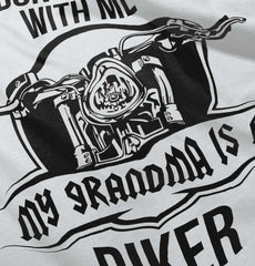 Biker Grandma Romper Bodysuit-Direct To Garment Print-Brisco Baby