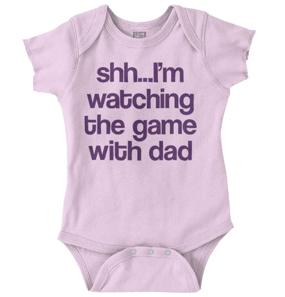 Watching the Game Romper Bodysuit-Direct To Garment Print-Brisco Baby