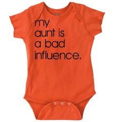 Bad Influence Romper Bodysuit-Direct To Garment Print-Brisco Baby