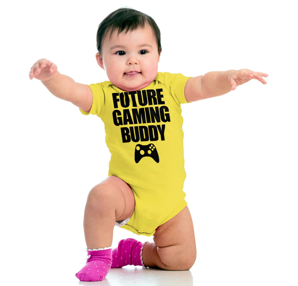 Future Gaming Buddy Romper Bodysuit-Direct To Garment Print-Brisco Baby