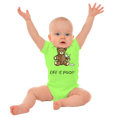 Ripped Teddy Bear Romper Bodysuit-Direct To Garment Print-Brisco Baby