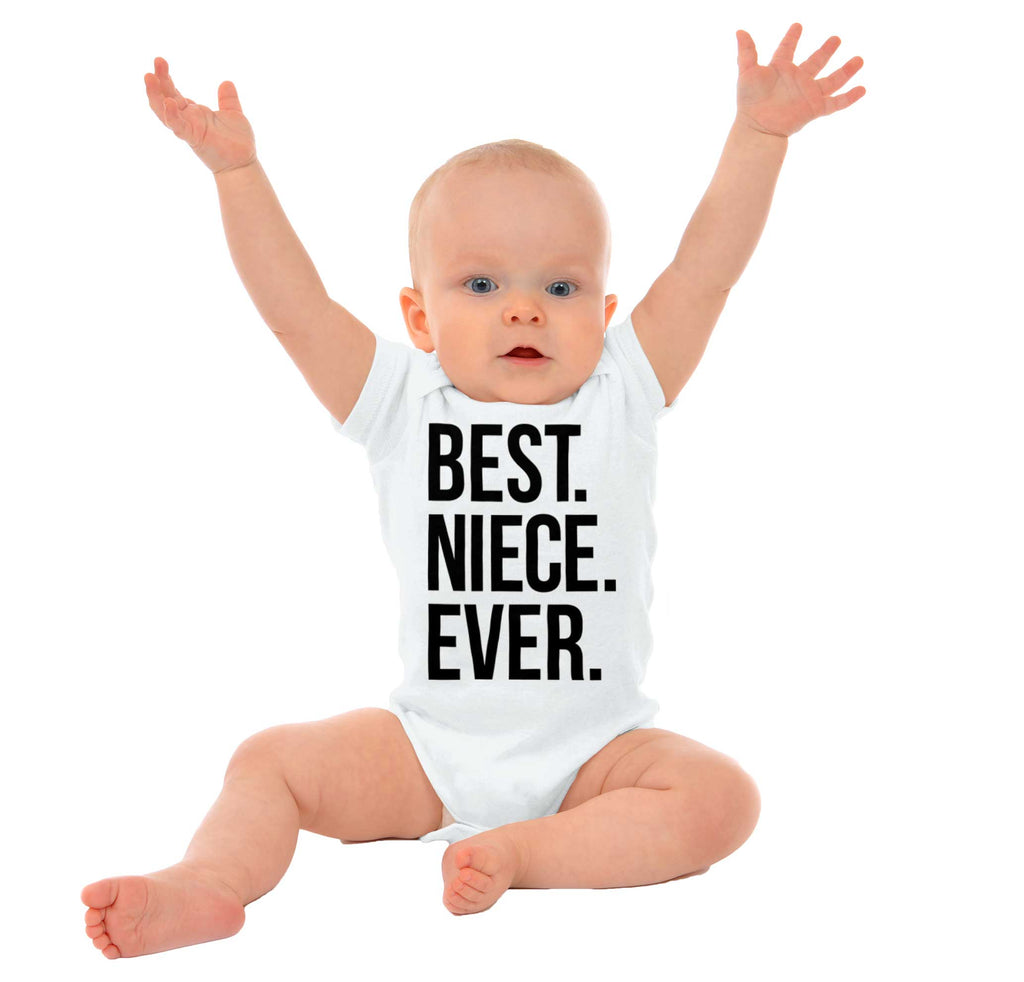 Best Niece Ever Romper Bodysuit-Direct To Garment Print-Brisco Baby