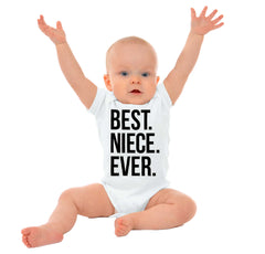 Best Niece Ever Romper Bodysuit-Direct To Garment Print-Brisco Baby