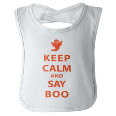 Say Boo Infant Baby Bib-Direct To Garment Print-Brisco Baby