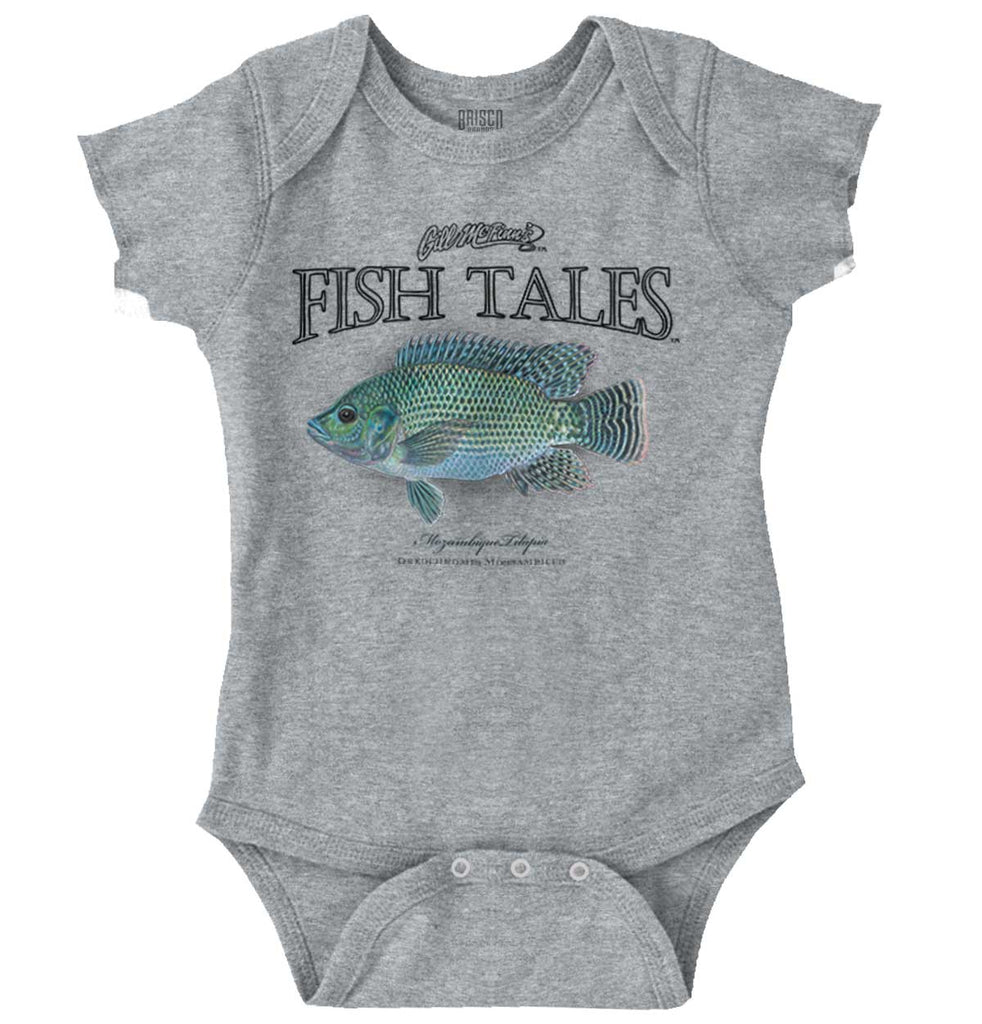 Tilapia Romper Bodysuit-Direct To Garment Print-Brisco Baby
