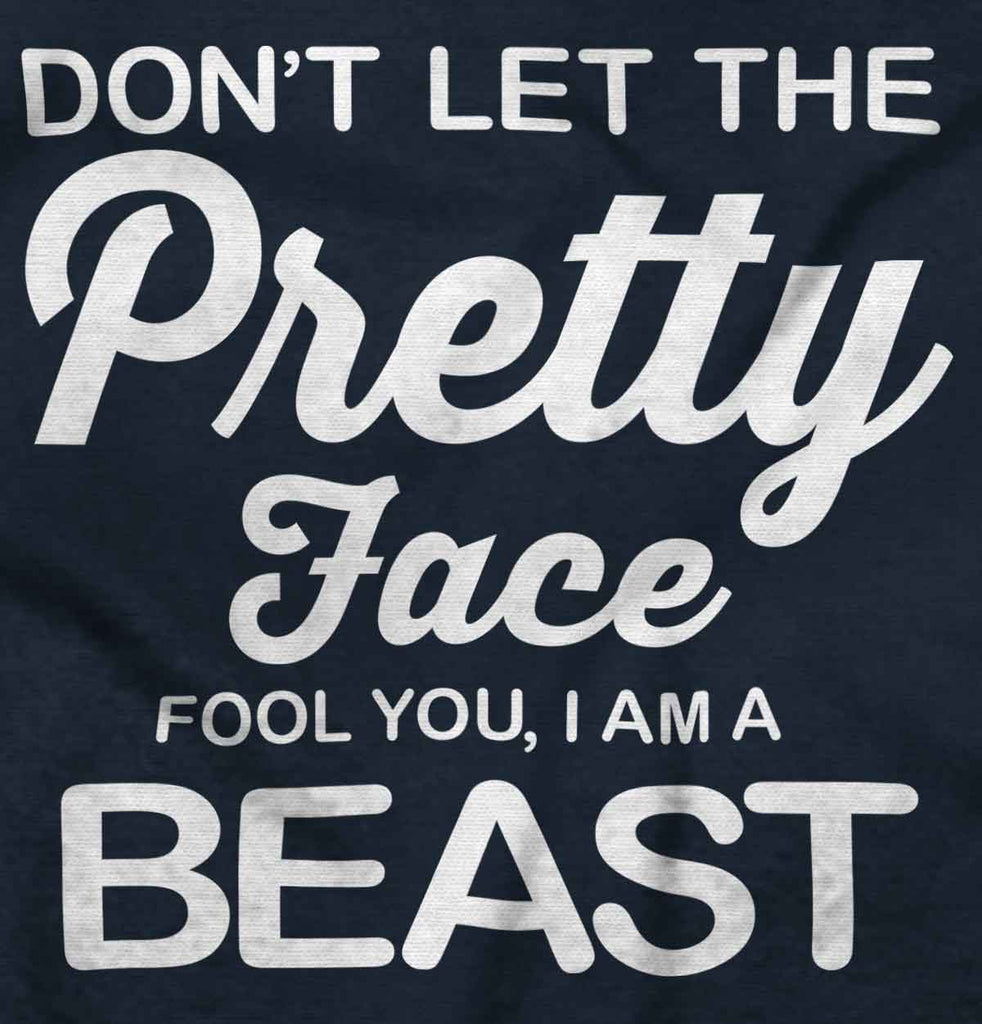 Pretty Face Infant Toddler T Shirt-Direct To Garment Print-Brisco Baby