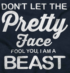 Pretty Face Infant Toddler T Shirt-Direct To Garment Print-Brisco Baby