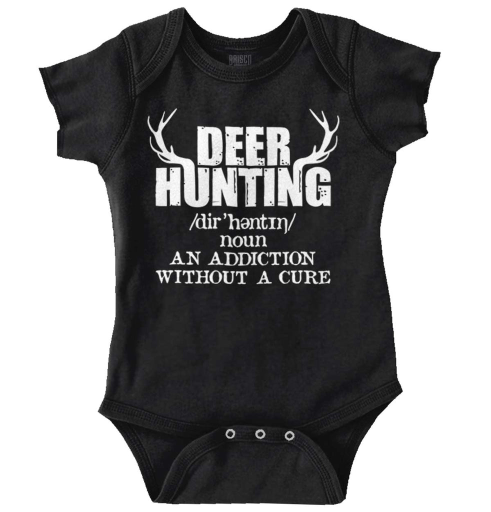 Deer Hunting Addiction Romper Bodysuit-Direct To Garment Print-Brisco Baby