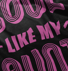 Aunt is Single Toddler Ruffled Trim T-Shirt-Direct To Garment Print-Brisco Baby