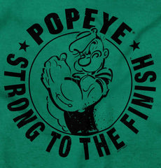 Popeye To The Finish Toddler Pullover Hoodie-Direct To Garment Print-Brisco Baby