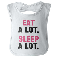 Sleep A Lot Infant Baby Bib-Direct To Garment Print-Brisco Baby
