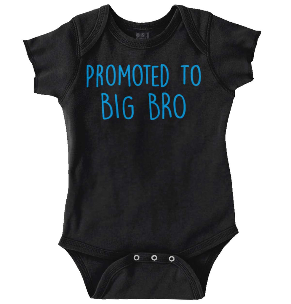 Promoted To Big Bro Romper Bodysuit-Direct To Garment Print-Brisco Baby