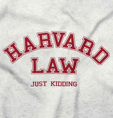 Harvard Law Infant Toddler T Shirt-Direct To Garment Print-Brisco Baby