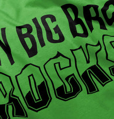 My Big Bro Rocks Romper Bodysuit-Direct To Garment Print-Brisco Baby