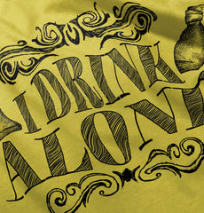 I Drink Alone Romper Bodysuit-Direct To Garment Print-Brisco Baby