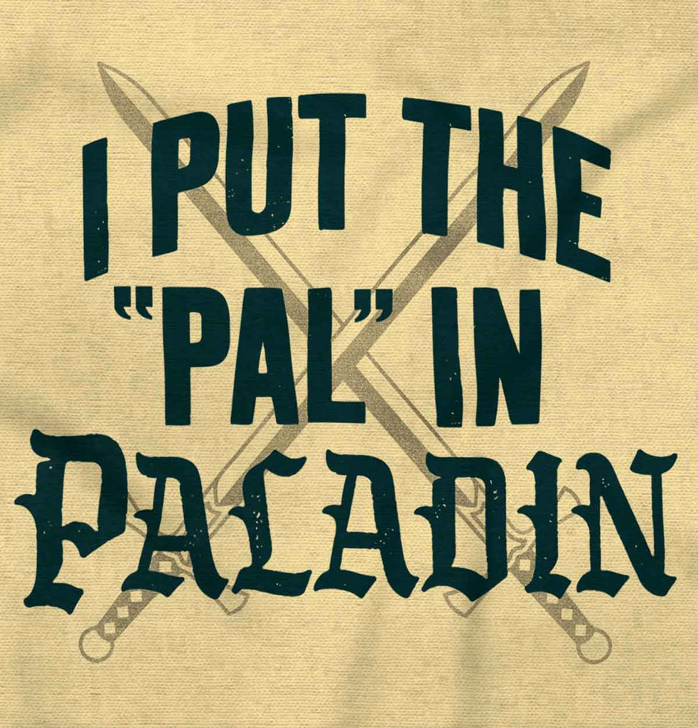 Put The Pal In Paladin Dungeons Romper Bodysuit-Direct To Garment Print-Brisco Baby