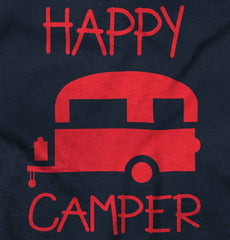 Happy Camper Toddler Ruffled Trim T-Shirt-Direct To Garment Print-Brisco Baby