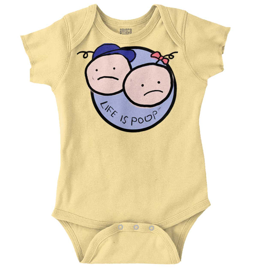 Boy and Girl Logo Romper Bodysuit-Direct To Garment Print-Brisco Baby