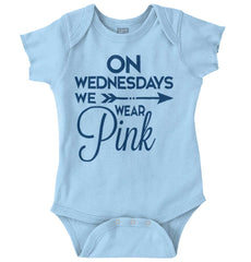 Wear Pink Romper Bodysuit-Direct To Garment Print-Brisco Baby