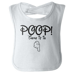 Poop There It Is Infant Baby Bib-Direct To Garment Print-Brisco Baby