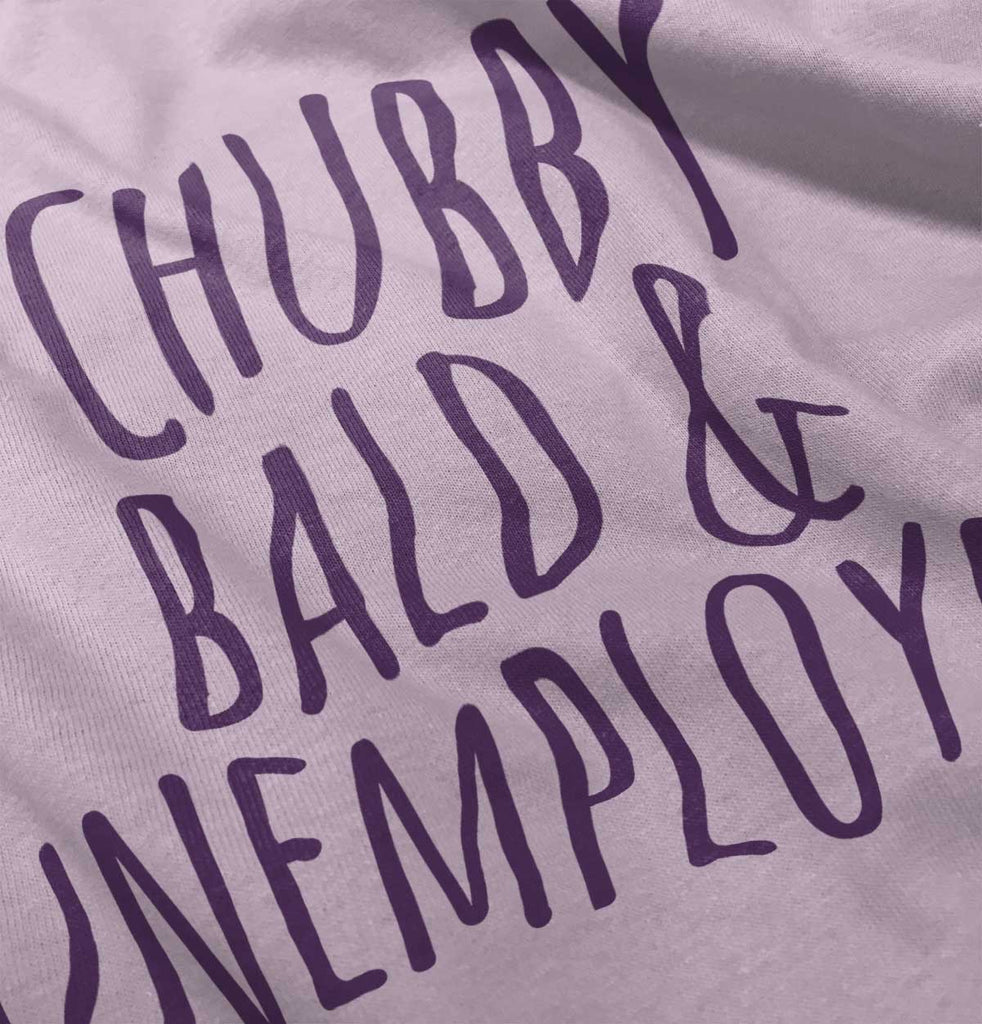 Chubby Unemployed Romper Bodysuit-Direct To Garment Print-Brisco Baby