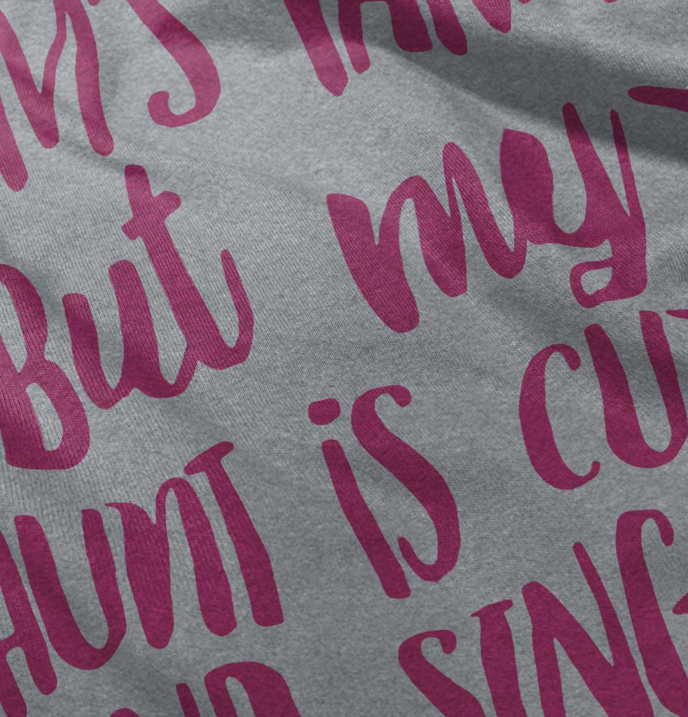 Aunt is Single Toddler Football Jersey Tee-Direct To Garment Print-Brisco Baby