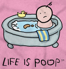 Poop in Bath Infant Toddler T Shirt-Direct To Garment Print-Brisco Baby
