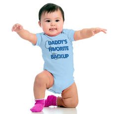 Daddy's Backup Romper Bodysuit-Direct To Garment Print-Brisco Baby