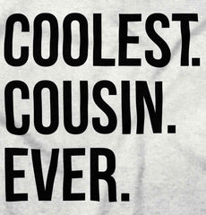 Coolest Cousin Ever Infant Baby Bib-Direct To Garment Print-Brisco Baby