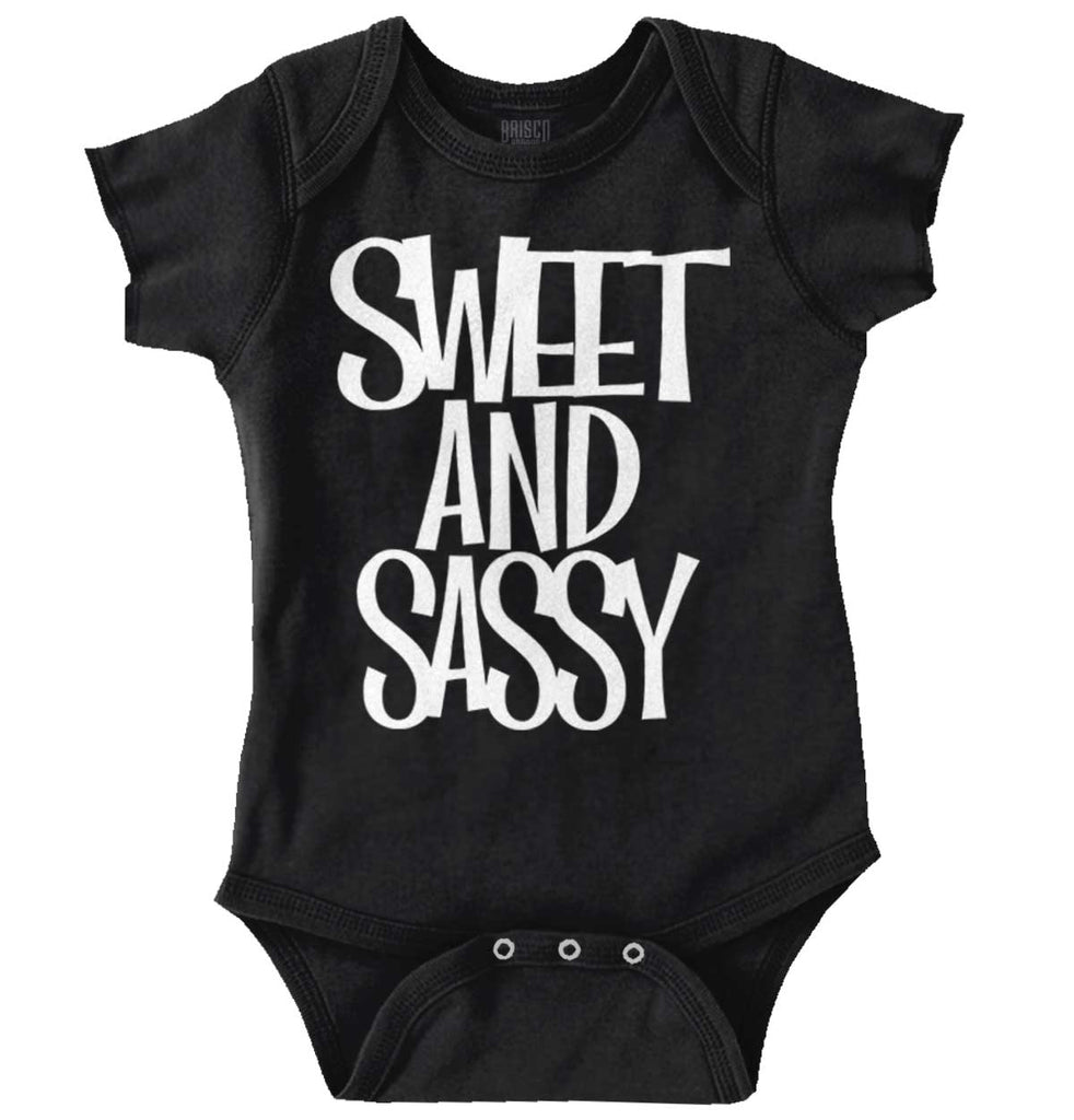 Sweet and Sassy Romper Bodysuit-Direct To Garment Print-Brisco Baby