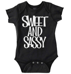 Sweet and Sassy Romper Bodysuit-Direct To Garment Print-Brisco Baby
