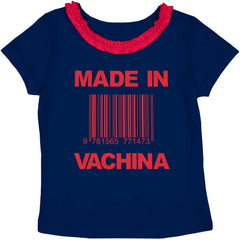 Made In Vachina Toddler Ruffled Trim T-Shirt-Direct To Garment Print-Brisco Baby