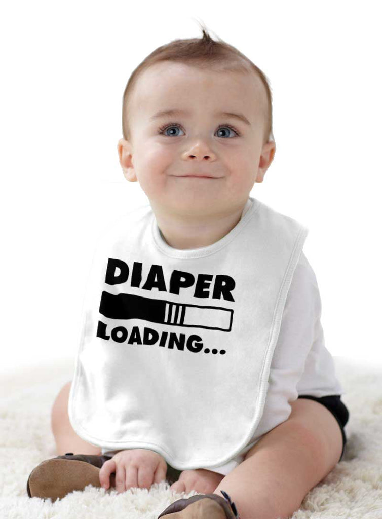 Loading Diaper Infant Baby Bib-Direct To Garment Print-Brisco Baby