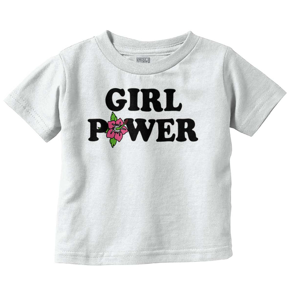 Girl Power Infant Toddler T Shirt-Direct To Garment Print-Brisco Baby