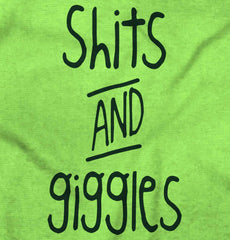 Shits and Giggles Romper Bodysuit-Direct To Garment Print-Brisco Baby