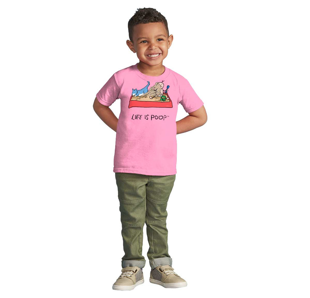 Dog Sandbox Infant Toddler T Shirt-Direct To Garment Print-Brisco Baby