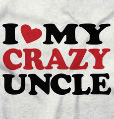 My Crazy Uncle Infant Baby Bib-Direct To Garment Print-Brisco Baby