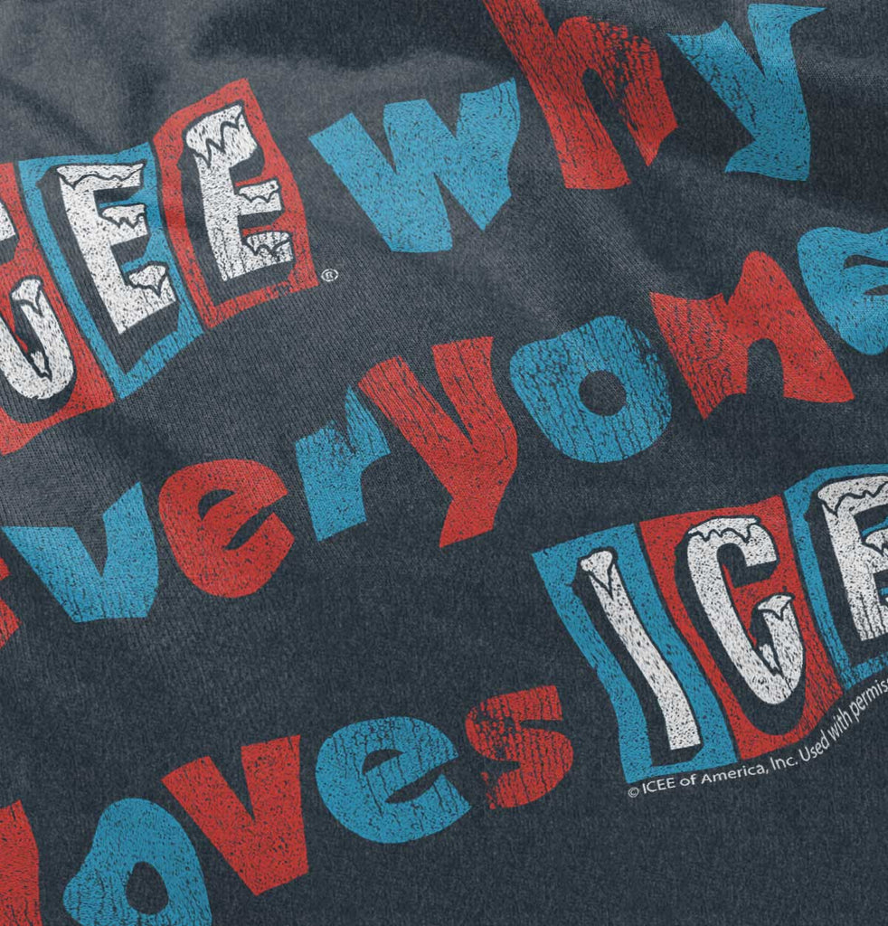 Everyone Loves Icee Toddler Football Jersey Tee-Direct To Garment Print-Brisco Baby