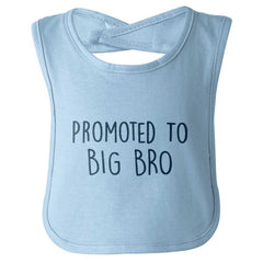 Promoted To Big Bro Infant Baby Bib-Direct To Garment Print-Brisco Baby