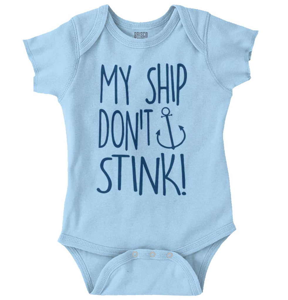 Ship Don't Stink Romper Bodysuit-Direct To Garment Print-Brisco Baby