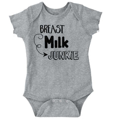Milk Junkie Romper Bodysuit-Direct To Garment Print-Brisco Baby