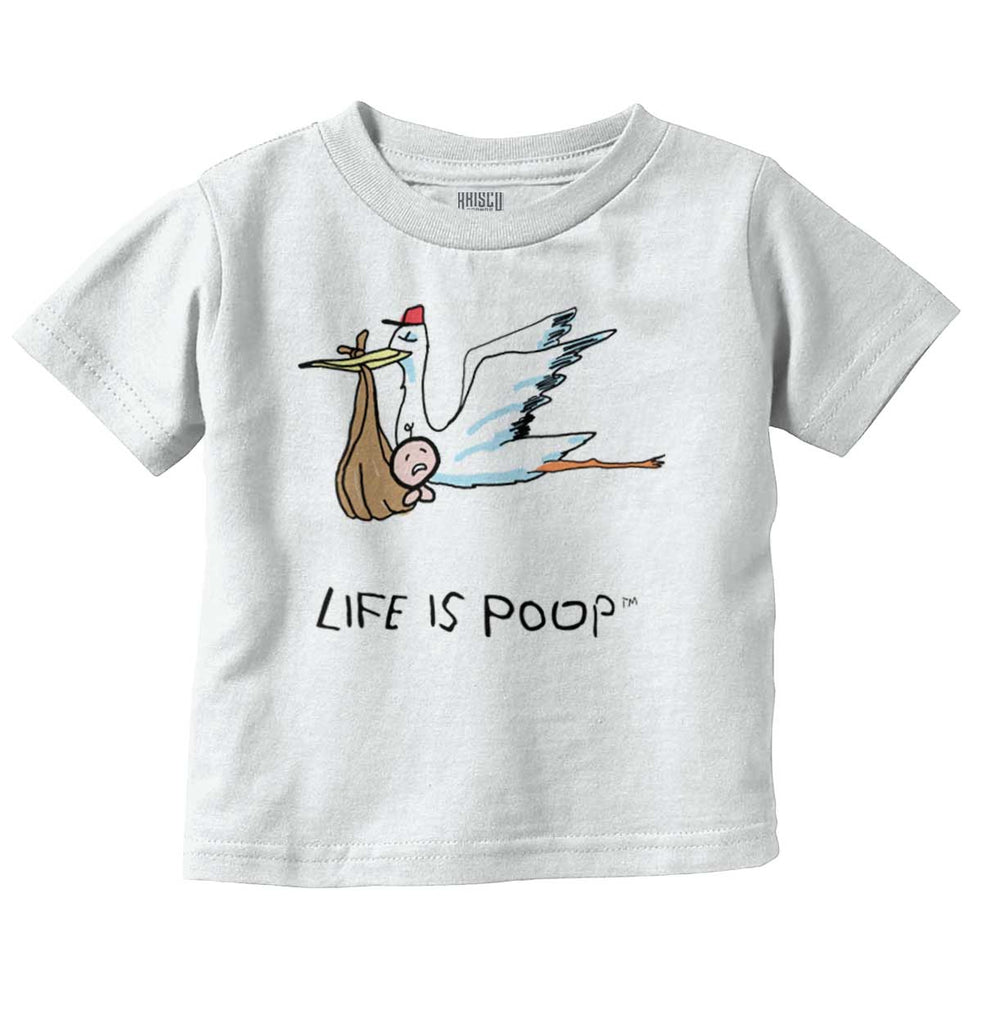Stork Infant Toddler T Shirt-Direct To Garment Print-Brisco Baby