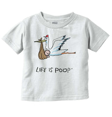 Stork Infant Toddler T Shirt-Direct To Garment Print-Brisco Baby