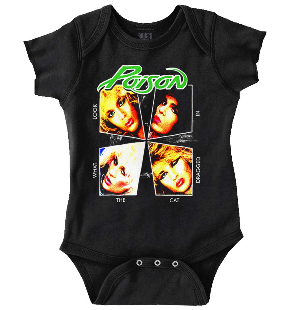 What The Cat Dragged In Romper Bodysuit-Direct To Garment Print-Brisco Baby