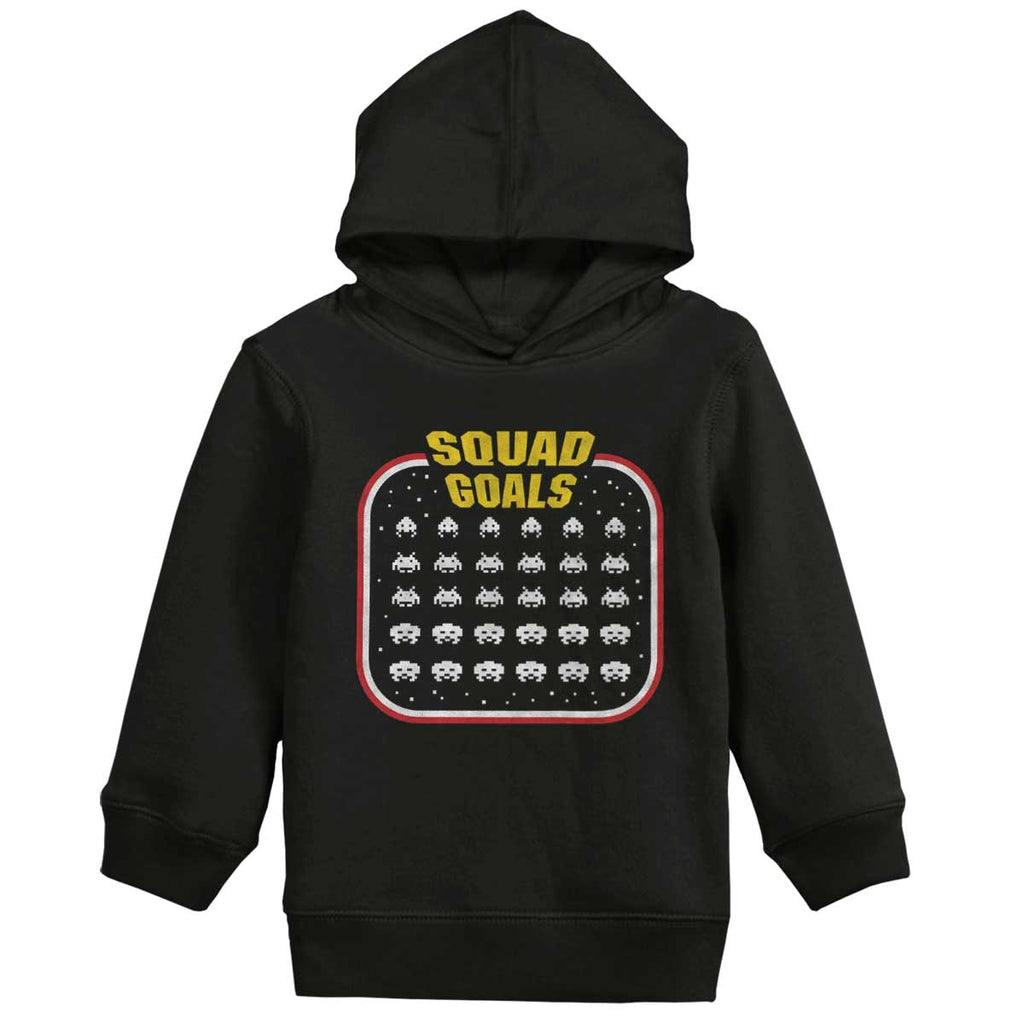 Squad Goals Video Gaming Nerd Toddler Pullover Hoodie-Direct To Garment Print-Brisco Baby