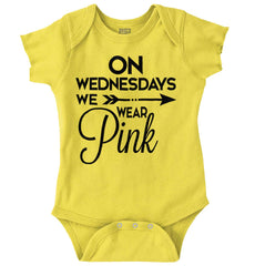 Wear Pink Romper Bodysuit-Direct To Garment Print-Brisco Baby