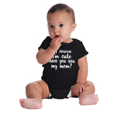 Cute Mom Romper Bodysuit-Direct To Garment Print-Brisco Baby