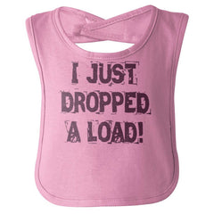 Dropped Load Infant Baby Bib-Direct To Garment Print-Brisco Baby