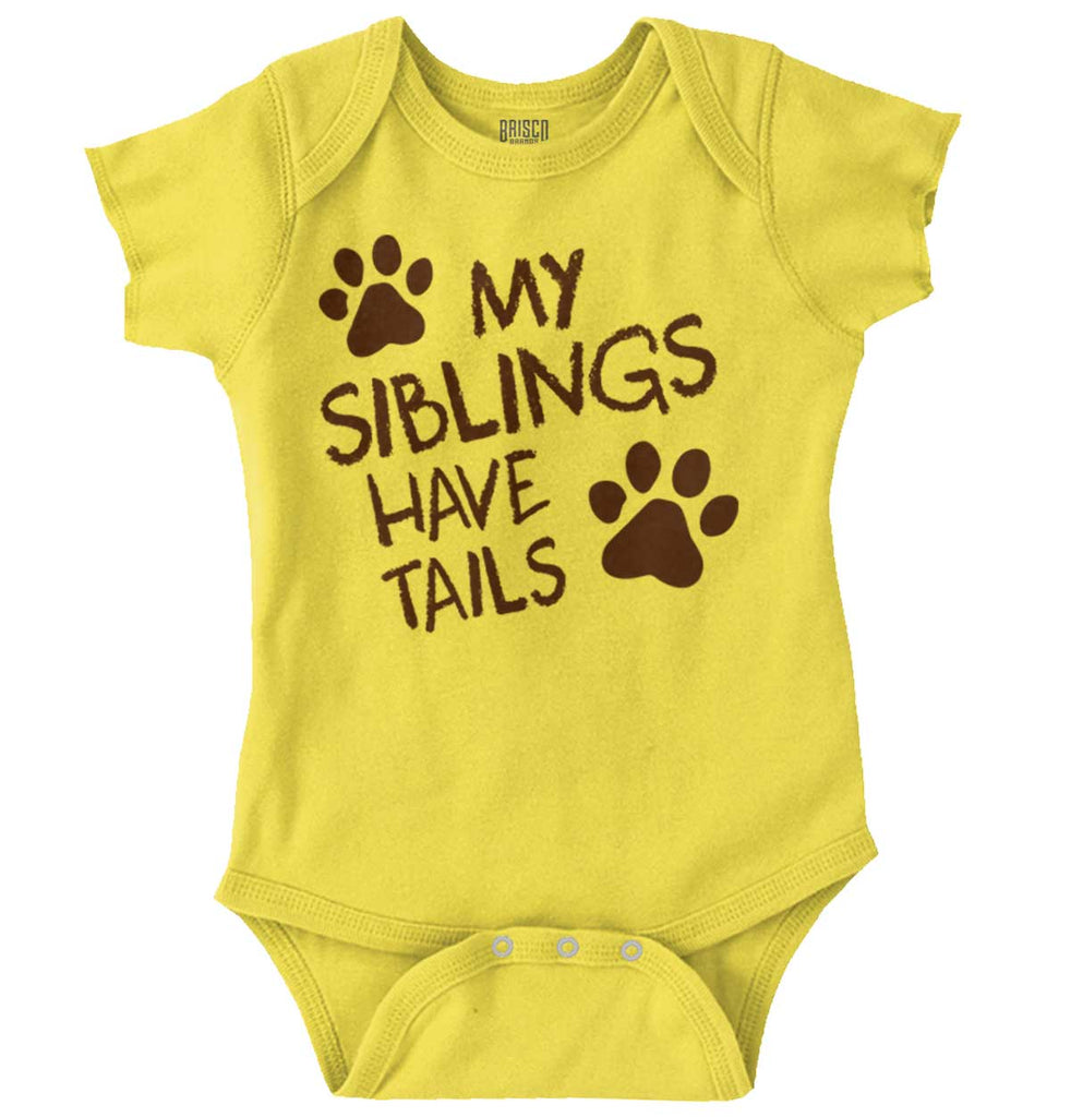 My Siblings Have Tai Romper Bodysuit-Direct To Garment Print-Brisco Baby
